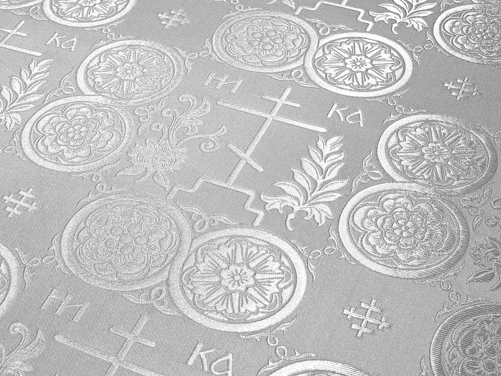 Текстиль Голгофа белая 1042AS Golgofa-belaia