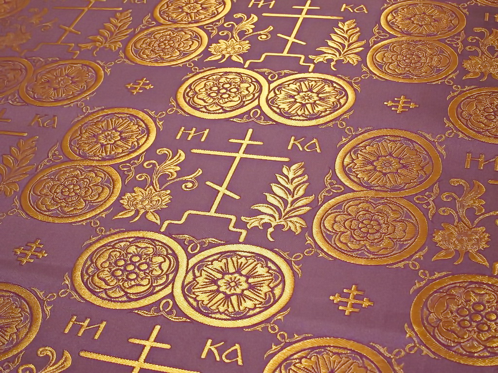 Текстиль Голгофа фиолетовая 1042FG Golgofa-fioletovaia