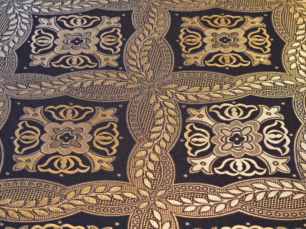 Церковная ткань текстиль Халкедон черный